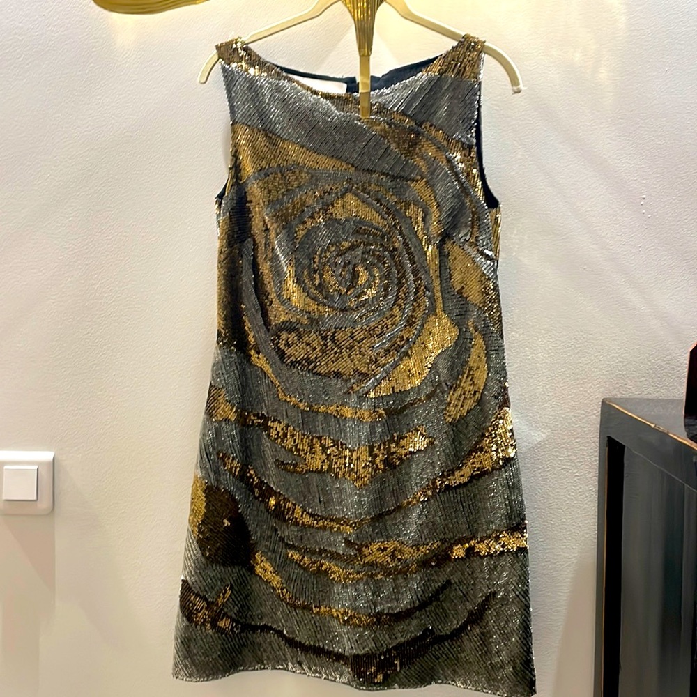VALENTINO sequined cocktails dress , perfect state, short, parties, disco etc.